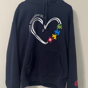 Navy Blue Autism Awareness Hoodie
